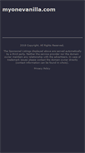 Mobile Screenshot of myonevanilla.com